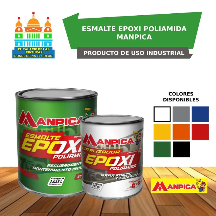 Esmalte Epoxi Poliamida Manpica disponible en El Palacio de las Pinturas