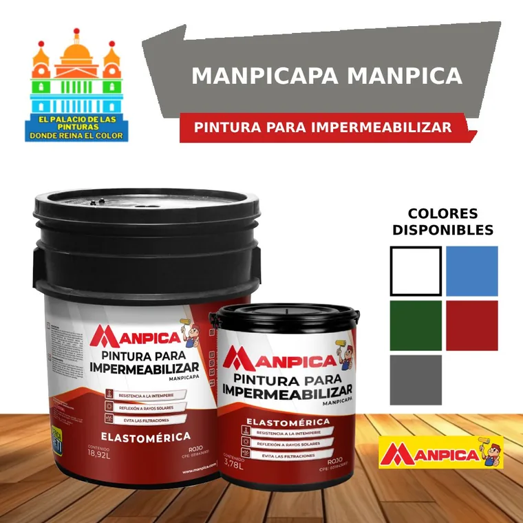 Manpicapa Impermeabilizante Manpica disponible en El Palacio de las Pinturas