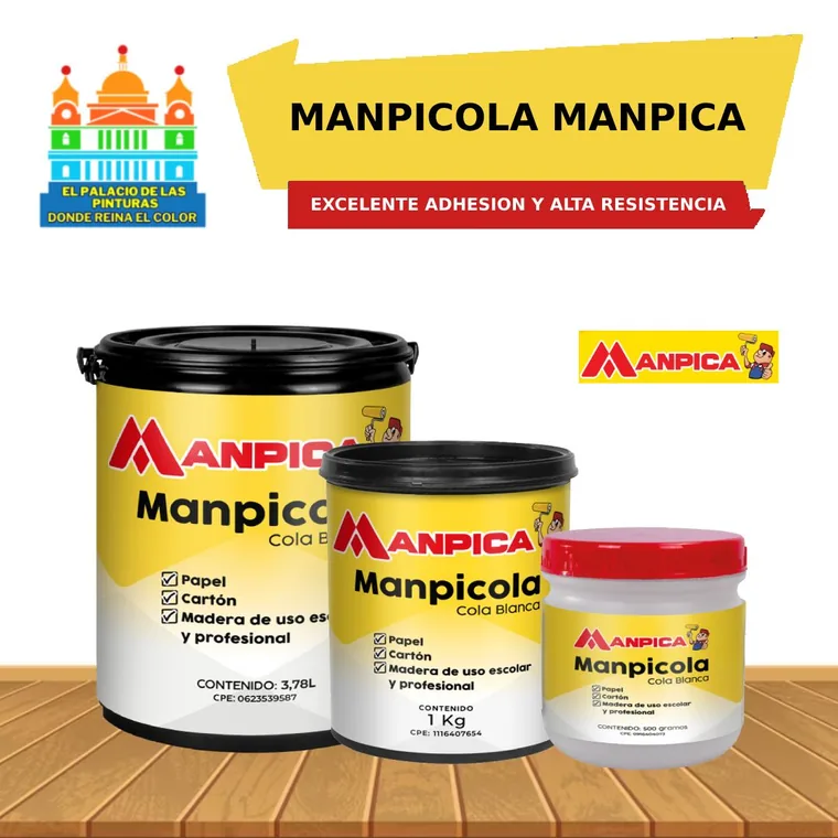 Manpicola Cola Blanca Manpica disponible en El Palacio de las Pinturas