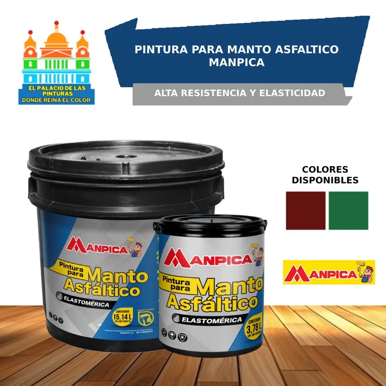 Pintura para Manto Asfáltico Manpica disponible en El Palacio de las Pinturas